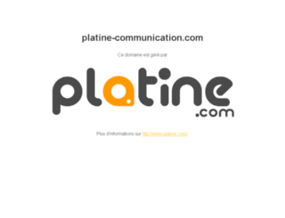 platine-communication.com screenshot