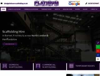 platinum-scaffolding.co.uk screenshot