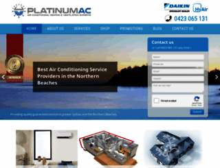 platinumac.com.au screenshot