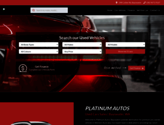 platinumautos.com.au screenshot