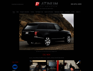 platinumautosvc.com screenshot