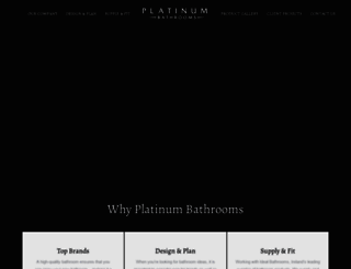 platinumbathrooms.ie screenshot