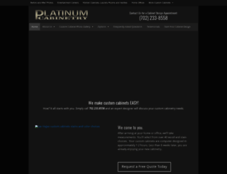 platinumcabinetry.com screenshot