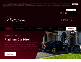 platinumcarhire.com.au screenshot
