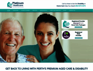 platinumhealthcare.com.au screenshot