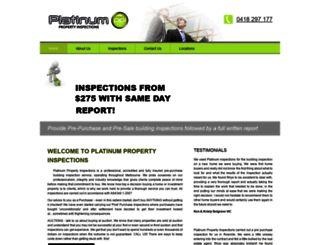 platinuminspections.com.au screenshot