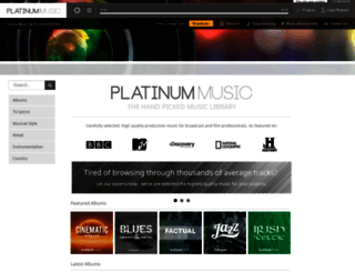 platinummusic.co.uk screenshot