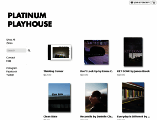platinumplayhouse.storenvy.com screenshot
