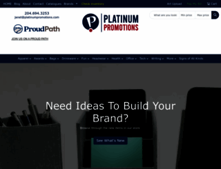 platinumpromotions.com screenshot