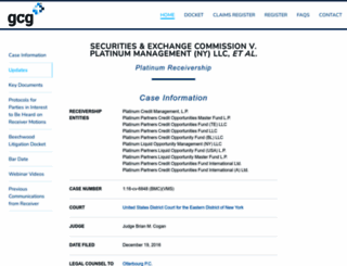 platinumreceivership.com screenshot