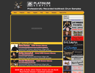 platinumsamples.com screenshot