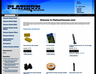 platinumvacuum.com screenshot