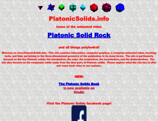platonicsolids.info screenshot