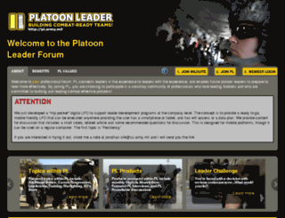 platoonleader.army.mil screenshot