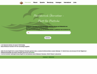 plattdeutsches-woerterbuch.de screenshot
