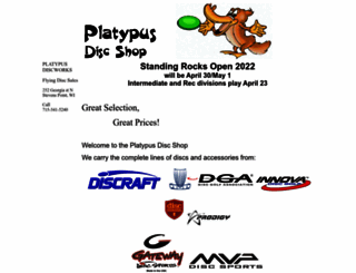 platypusdisc.com screenshot