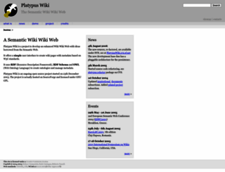 platypuswiki.sourceforge.net screenshot