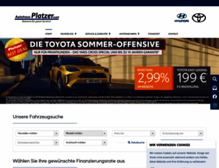 platzer-autowelt.de screenshot