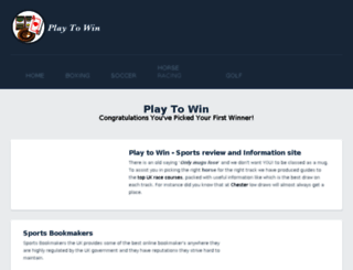 play-to-win.co.uk screenshot
