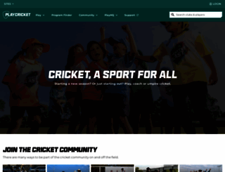 play.cricket.com.au screenshot