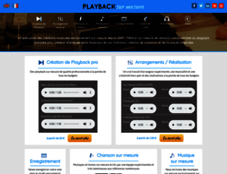 playbacksurmesure.com screenshot