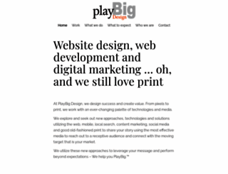 playbigdesign.com screenshot