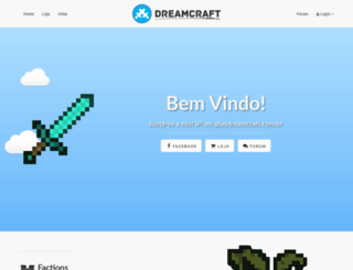 playdreamcraft.com.br screenshot