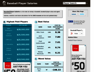 player-salaries.com screenshot