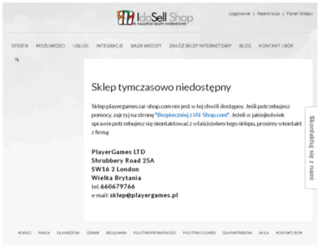 playergames.iai-shop.com screenshot