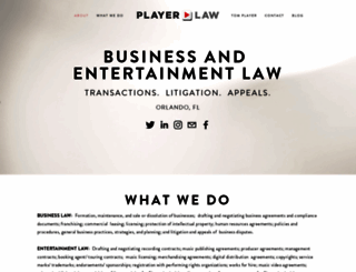 playerlaw.com screenshot