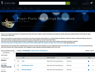 playerpianomusic.com screenshot