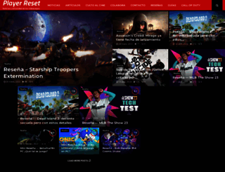 playerreset.com screenshot