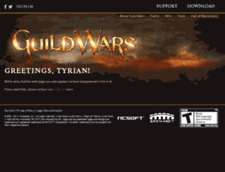 players.guildwars.com screenshot