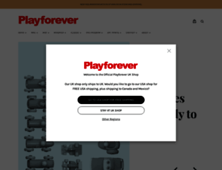 playforever.myshopify.com screenshot