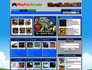 playfunarcade.com screenshot