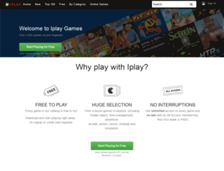 playgames.virginmedia.com screenshot