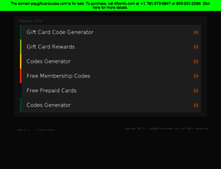 playgiftcardcodes.com screenshot