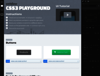 playground.webflow.com screenshot