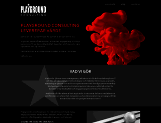 playgroundconsulting.se screenshot