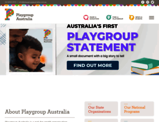 playgroupaustralia.org.au screenshot