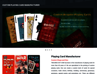 playingcardmanufacturer.co.uk screenshot