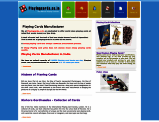 playingcards.co.in screenshot