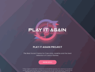 playitagainproject.org screenshot