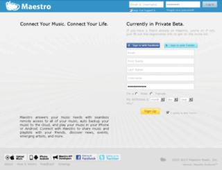 playlist.maestro.fm screenshot