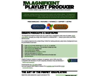 playlistproducer.com screenshot
