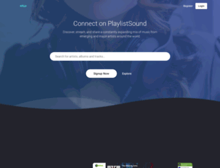 playlistsound.com screenshot