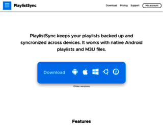 playlistsync.app screenshot