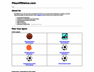 playoffstatus.com screenshot