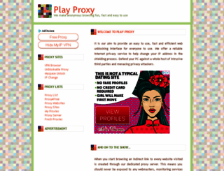 playproxy.com screenshot