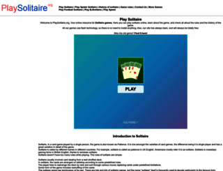 playsolitaire.org screenshot